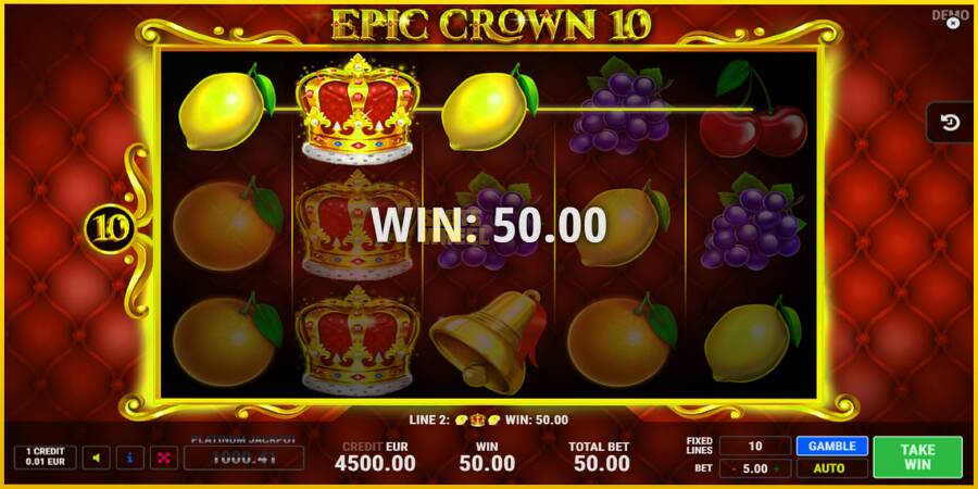 Картинка 4 ігрового апарату Epic Crown 10