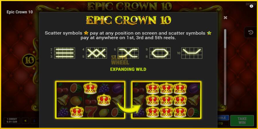 Картинка 5 ігрового апарату Epic Crown 10