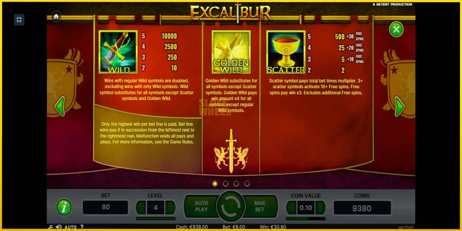 Картинка 6 ігрового апарату Excalibur