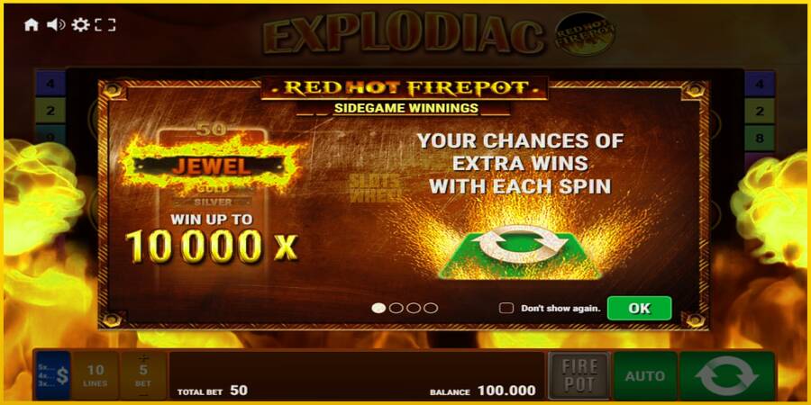 Картинка 1 ігрового апарату Explodiac Red Hot Firepot