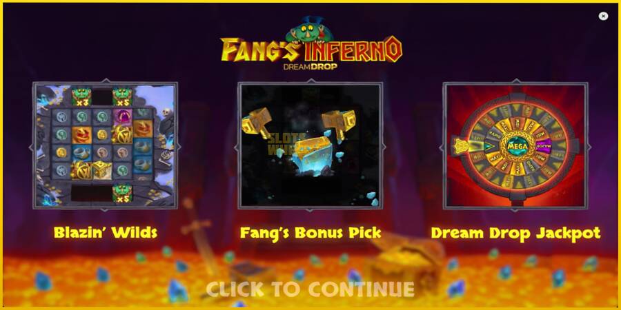 Картинка 1 ігрового апарату Fangs Inferno Dream Drop