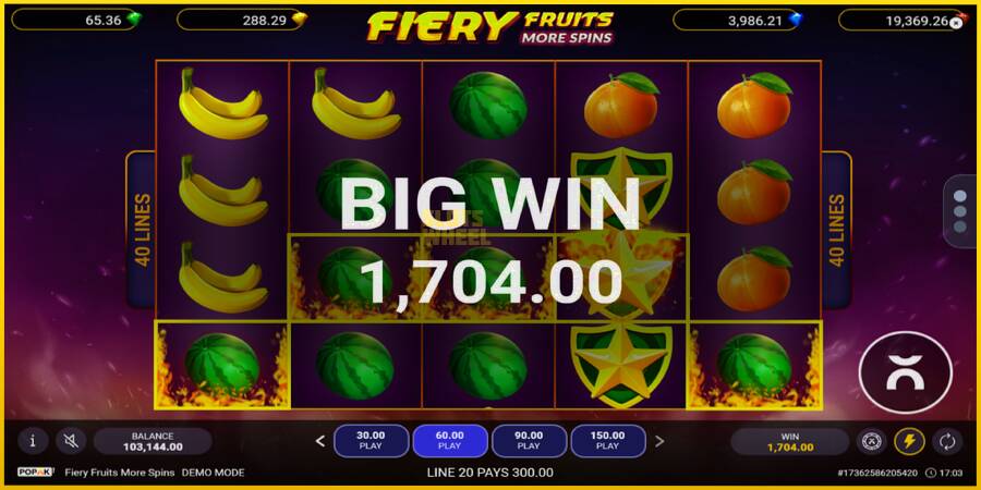 Картинка 4 ігрового апарату Fiery Fruits More Spins