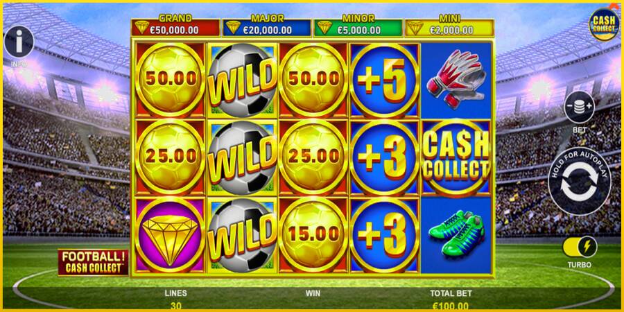 Картинка 2 ігрового апарату Football Cash Collect PowerPlay Jackpot