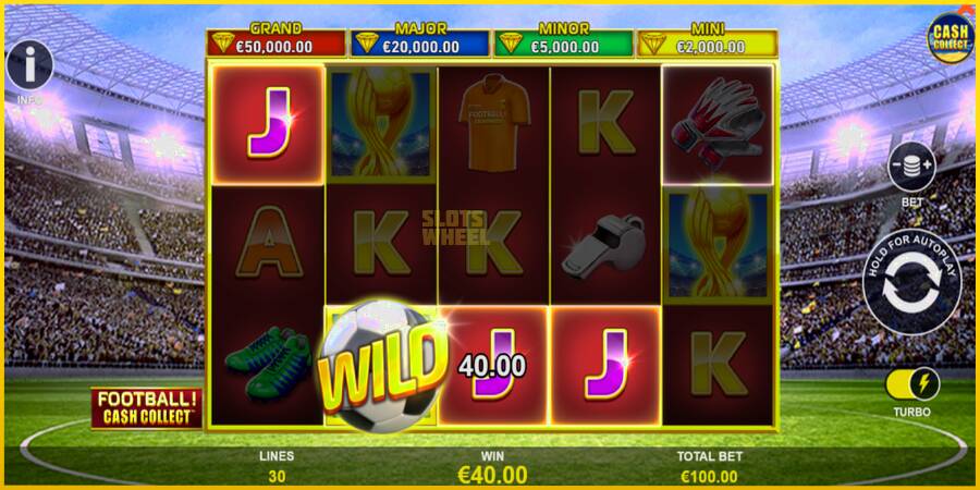 Картинка 3 ігрового апарату Football Cash Collect PowerPlay Jackpot