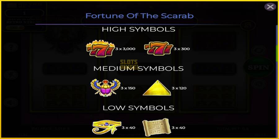 Картинка 5 ігрового апарату Fortune of the Scarab