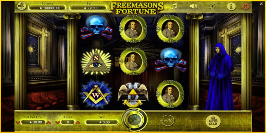 Картинка 2 ігрового апарату Freemasons Fortune