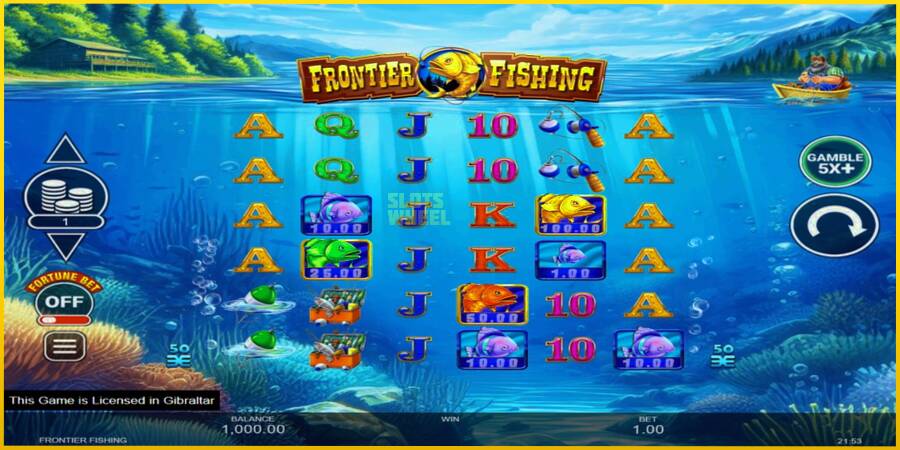 Картинка 2 ігрового апарату Frontier Fishing