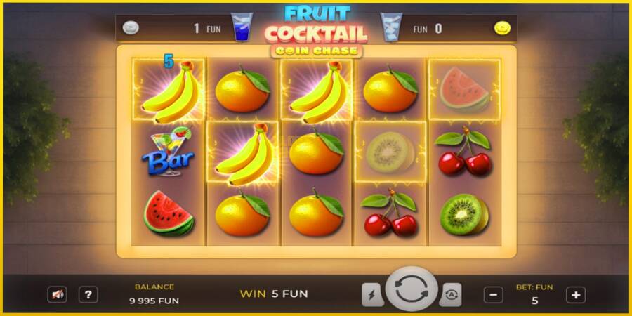 Картинка 2 ігрового апарату Fruit Cocktail Coin Chase