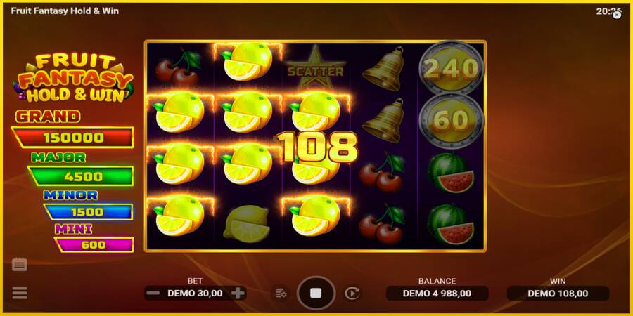 Картинка 3 ігрового апарату Fruit Fantasy Hold & Win