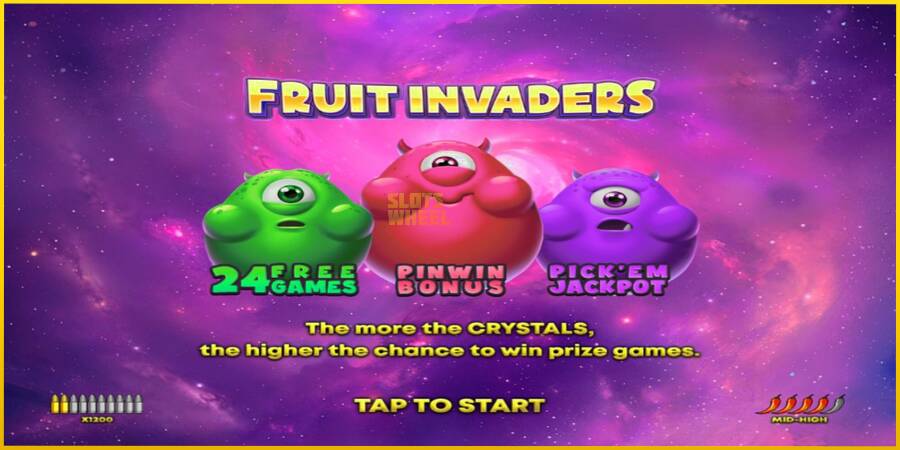 Картинка 1 ігрового апарату Fruit Invaders