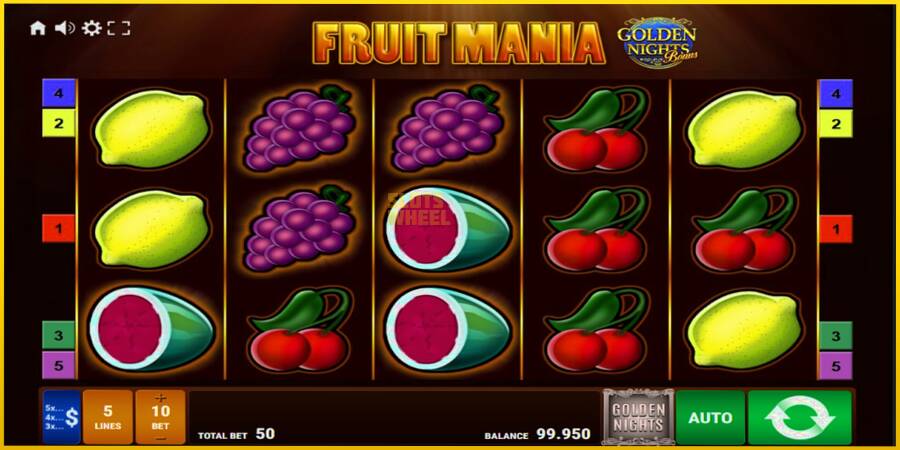 Картинка 1 ігрового апарату Fruit Mania Golden Nights