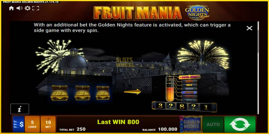 Картинка 5 ігрового апарату Fruit Mania Golden Nights