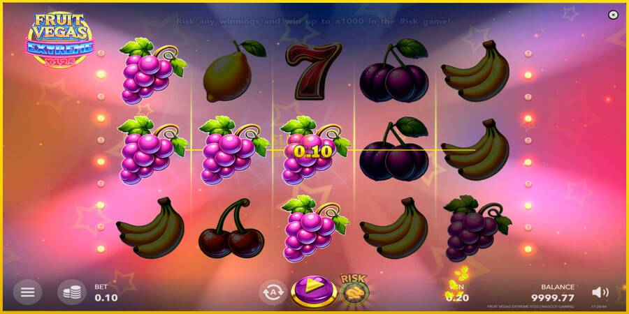 Картинка 3 ігрового апарату Fruit Vegas Extreme x125