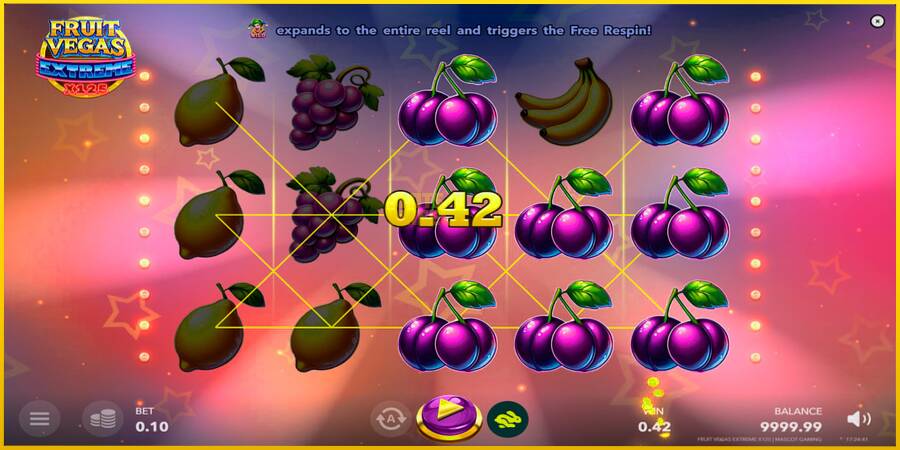 Картинка 4 ігрового апарату Fruit Vegas Extreme x125