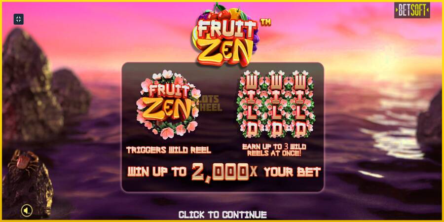 Картинка 1 ігрового апарату Fruit Zen