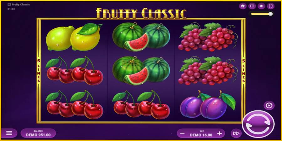 Картинка 1 ігрового апарату Fruity Classic