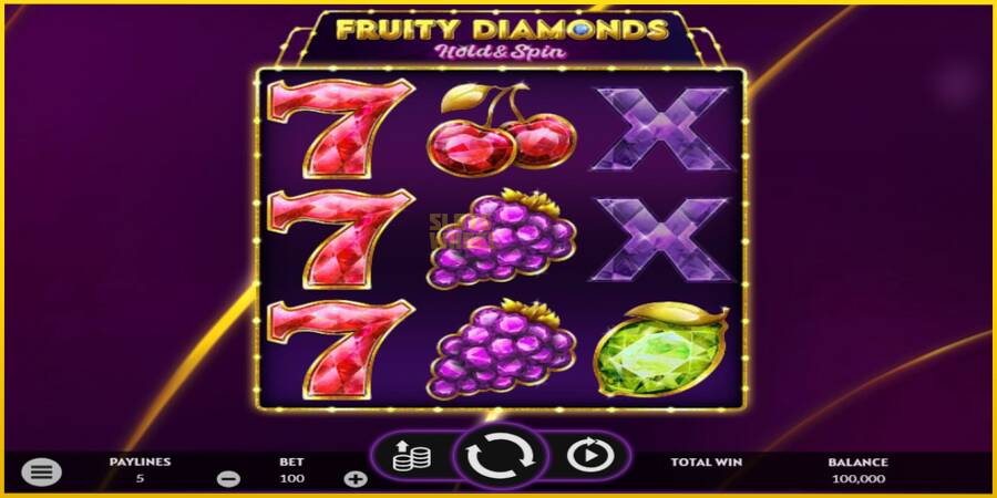 Картинка 1 ігрового апарату Fruity Diamonds