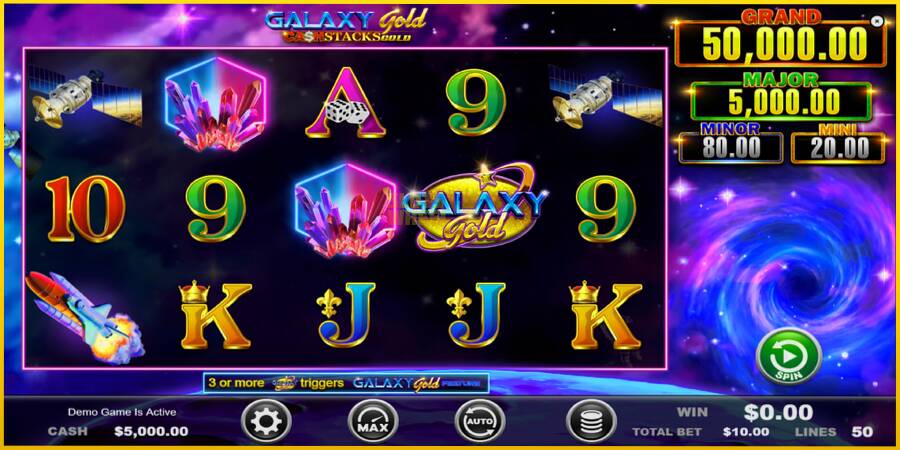 Картинка 2 ігрового апарату Galaxy Gold CashStacks Gold