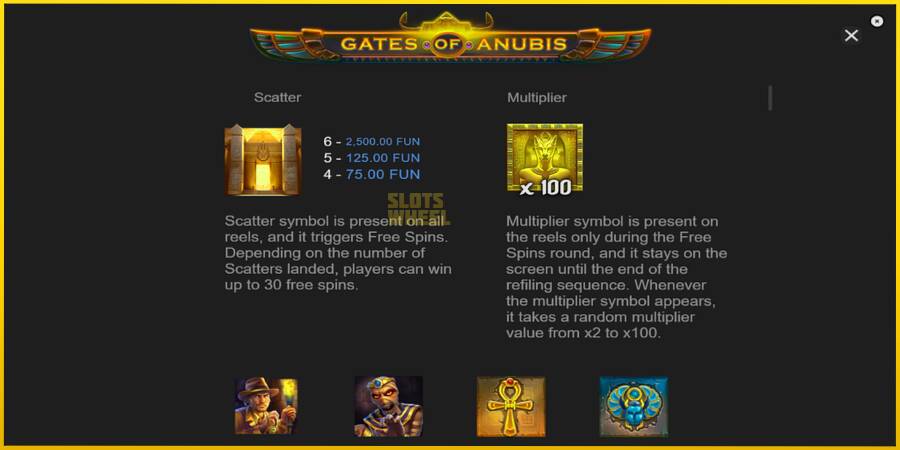 Картинка 5 ігрового апарату Gates of Anubis