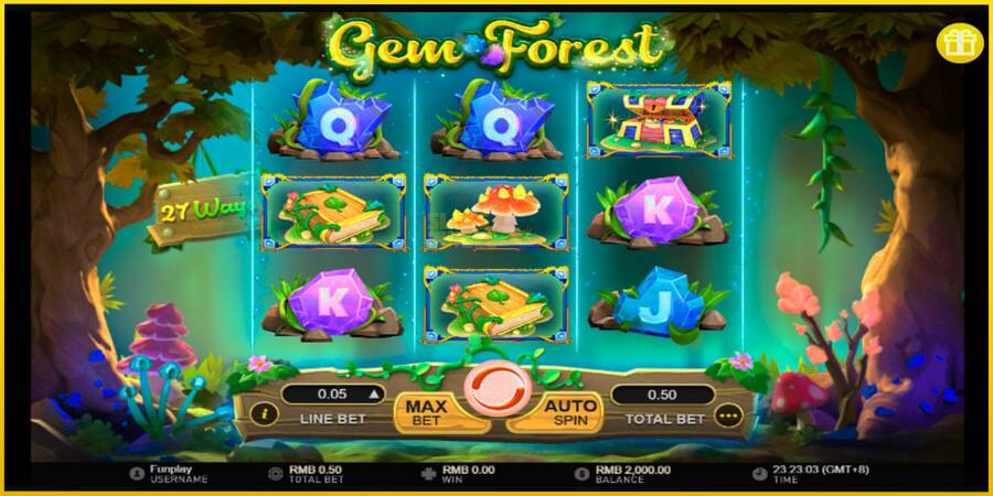 Картинка 1 ігрового апарату Gem Forest