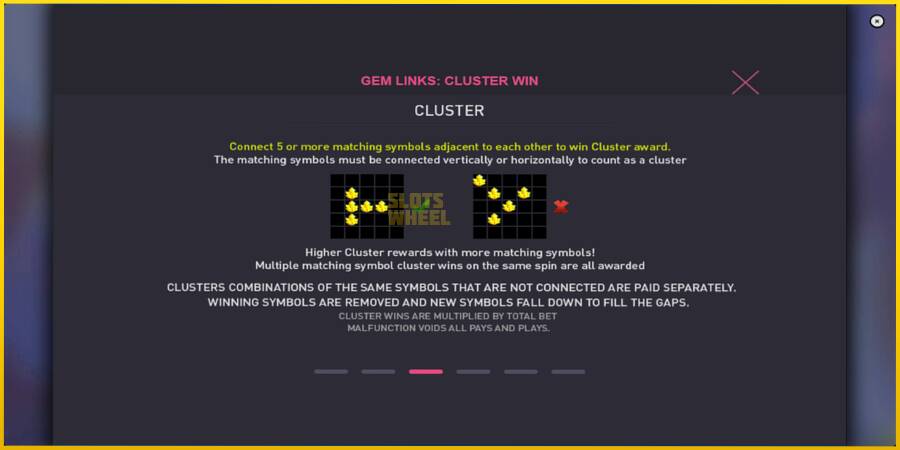 Картинка 6 ігрового апарату Gem Links: Cluster Win