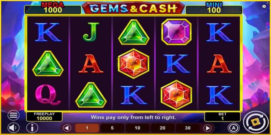 Картинка 2 ігрового апарату Gems & Cash