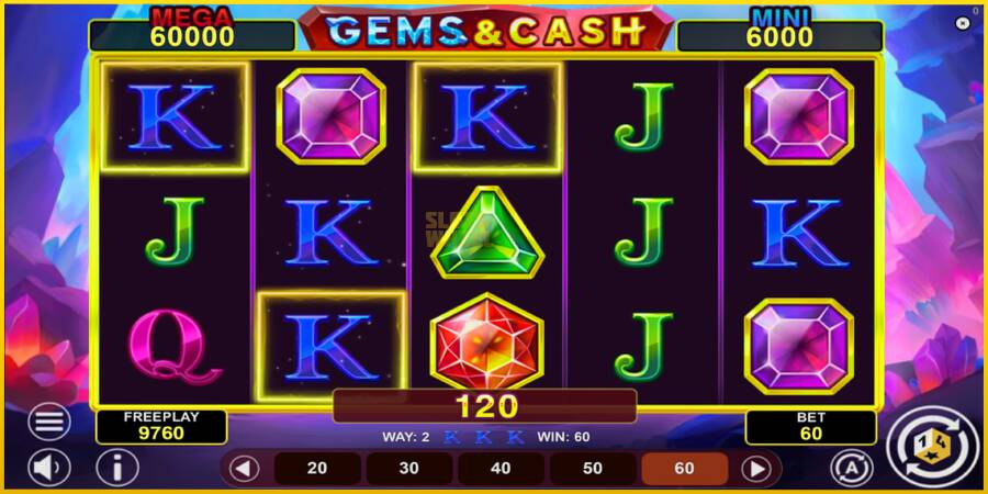 Картинка 3 ігрового апарату Gems & Cash