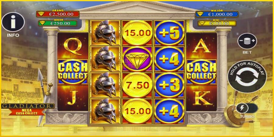 Картинка 2 ігрового апарату Gladiator: Mega Cash Collect