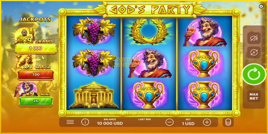 Картинка 2 ігрового апарату Gods Party