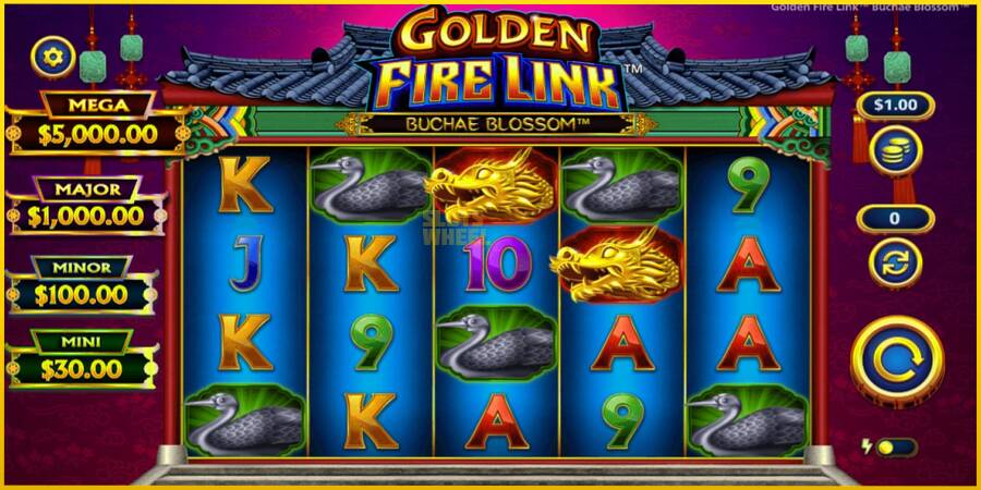 Картинка 1 ігрового апарату Golden Fire Link Buchae Blossom