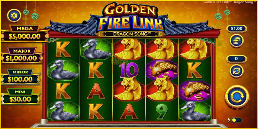 Картинка 1 ігрового апарату Golden Fire Link Dragon Song