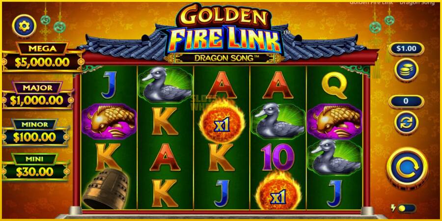 Картинка 2 ігрового апарату Golden Fire Link Dragon Song