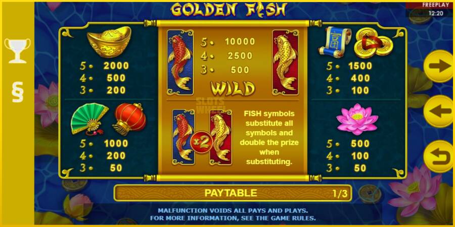 Картинка 5 ігрового апарату Golden Fish