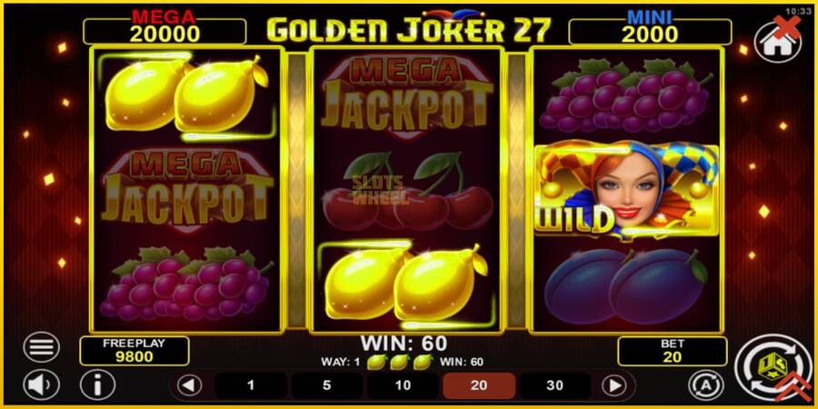 Картинка 3 ігрового апарату Golden Joker 27 Hold & Win