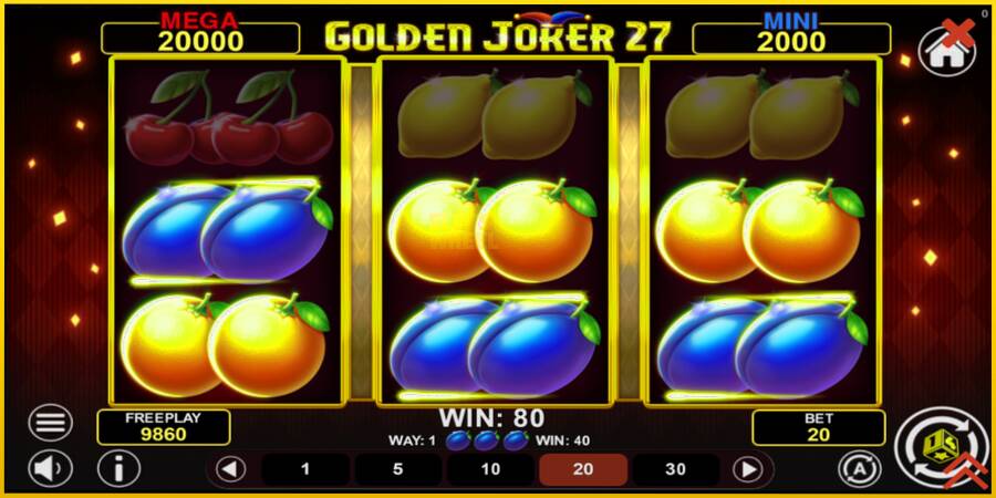 Картинка 4 ігрового апарату Golden Joker 27 Hold & Win