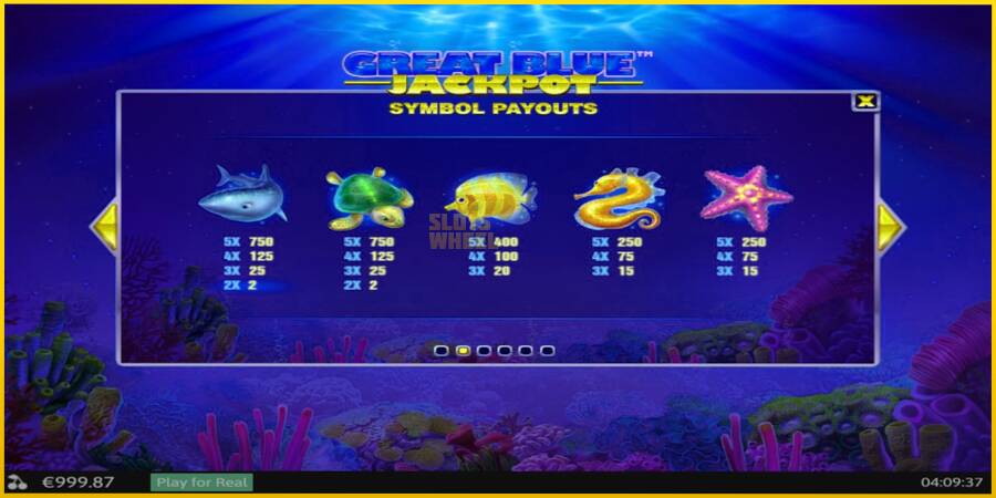 Картинка 5 ігрового апарату Great Blue Jackpot