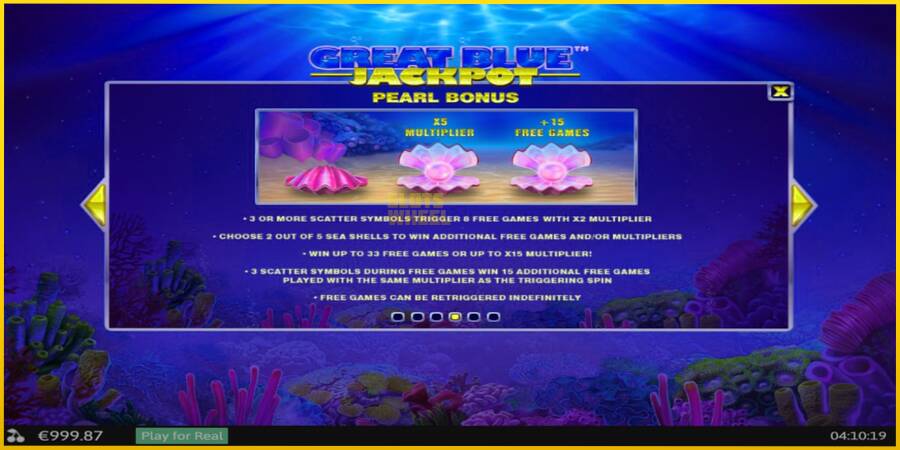 Картинка 6 ігрового апарату Great Blue Jackpot