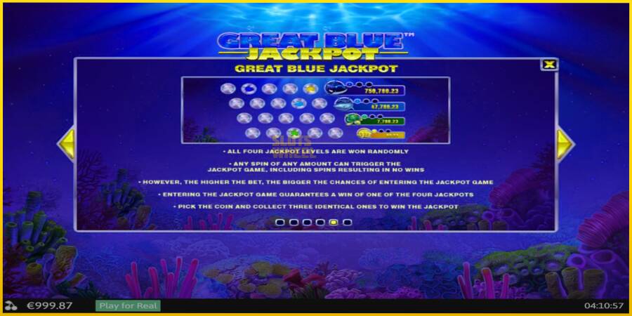 Картинка 7 ігрового апарату Great Blue Jackpot