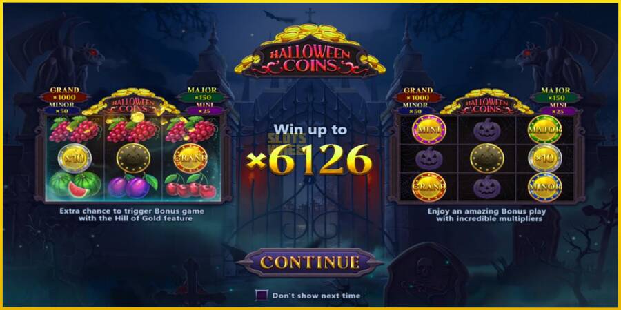 Картинка 1 ігрового апарату Halloween Coins Hold and Spin