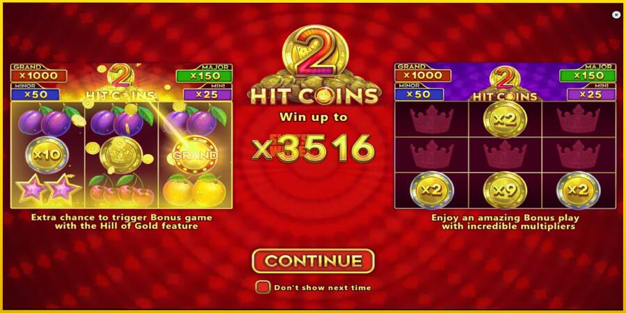 Картинка 1 ігрового апарату Hit Coins 2 Hold and Spin