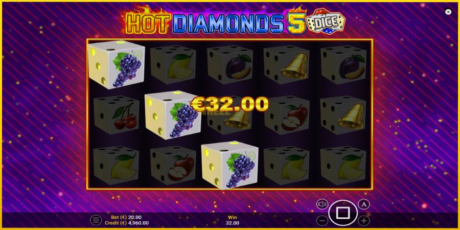 Картинка 2 ігрового апарату Hot Diamonds 5 Dice