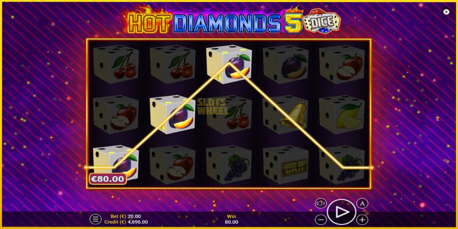 Картинка 3 ігрового апарату Hot Diamonds 5 Dice