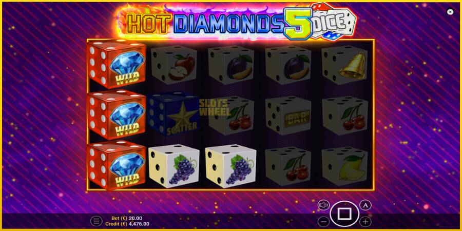 Картинка 4 ігрового апарату Hot Diamonds 5 Dice