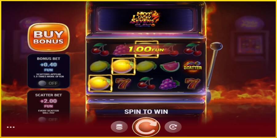 Картинка 2 ігрового апарату Hot Lucky Sevens Claw