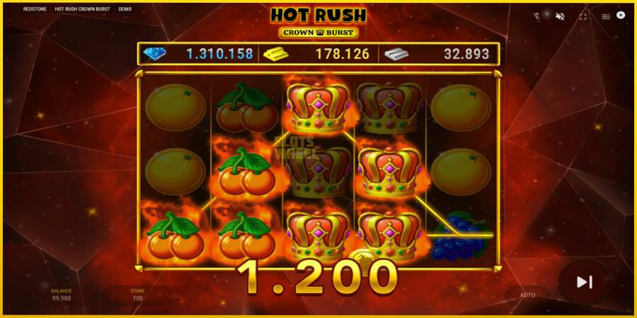 Картинка 3 ігрового апарату Hot Rush Crown Burst