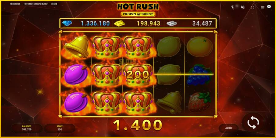 Картинка 4 ігрового апарату Hot Rush Crown Burst