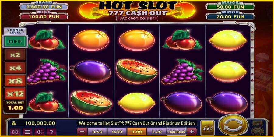 Картинка 1 ігрового апарату Hot Slot: 777 Cash Out Grand Platinum Edition