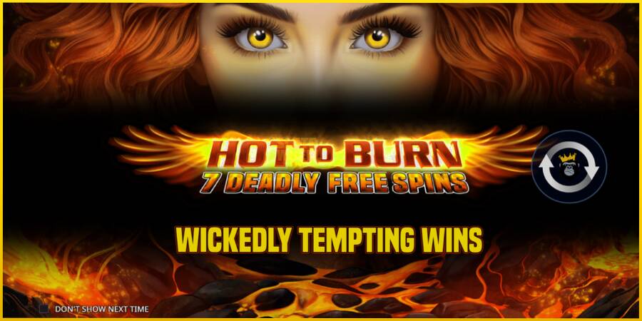 Картинка 1 ігрового апарату Hot to Burn - 7 Deadly Free Spins