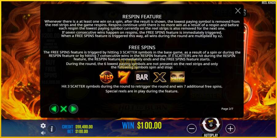 Картинка 6 ігрового апарату Hot to Burn - 7 Deadly Free Spins