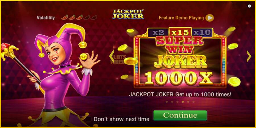 Картинка 1 ігрового апарату Jackpot Joker